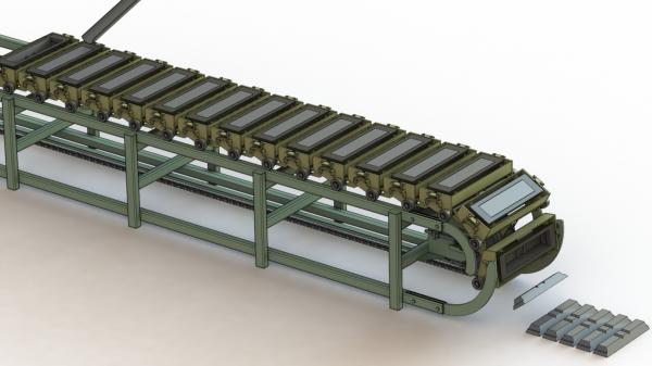 Ленточно-цепной транспортер