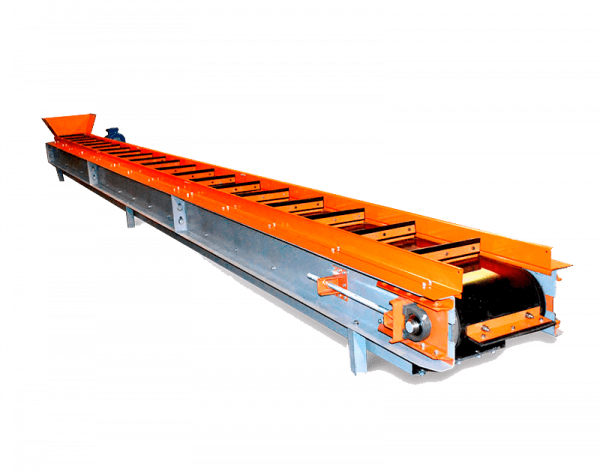 Скребковый ленточный конвейер